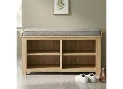 New Treviso Oak Shoe Bench