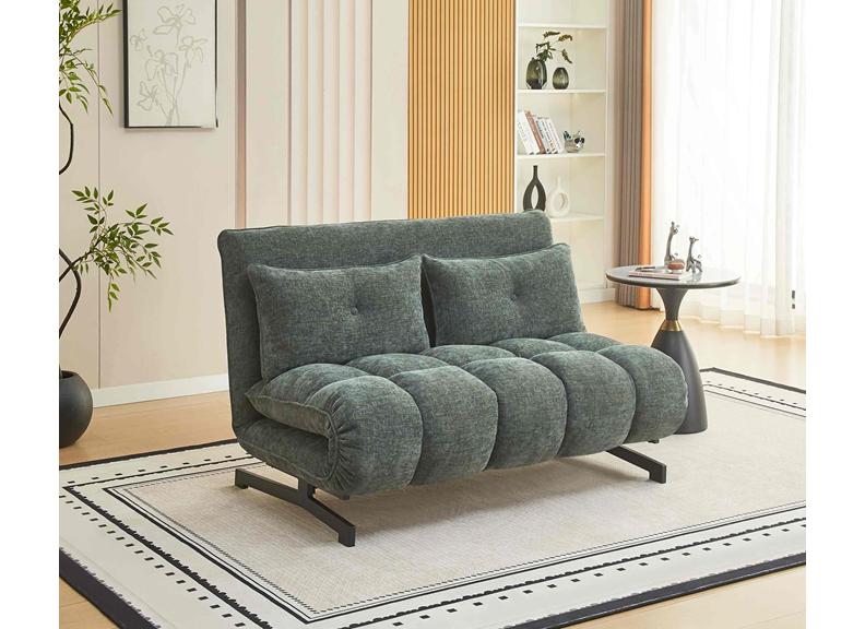Tucker Moss Style Sofa Beds – Japanese Style Fabric Sleeper Sofa in Stone, Terracotta & Winter Moss (Copy)