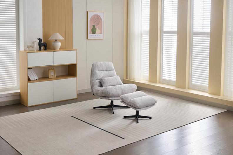 Turner Ash Chair With Footstool - 2