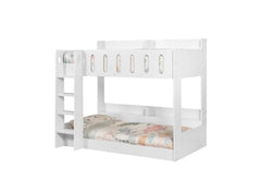 Vision Bunk Bed White Wooden Frame | Easy Clean Finish | Modern Space Saving Bed