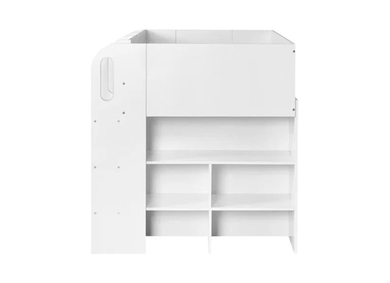 Vision Mid Sleeper Bed With White Wooden Frame | Easy Clean Finish | Modern Convenient Sleeper Bed