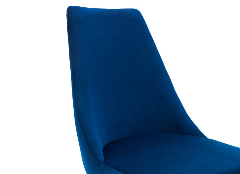 Vittoria Blue Velvet Chair - detail