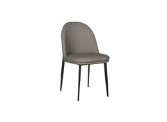 Valent Grey Leather Chair - 1