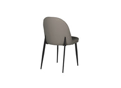 Valent Grey Leather Chair - 4