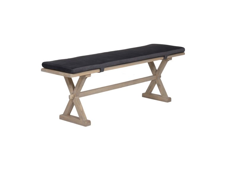 Valent 1.6m Cross Dining Set W/Bench