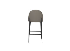 Valent Grey Faux Leather Bar Chair - back