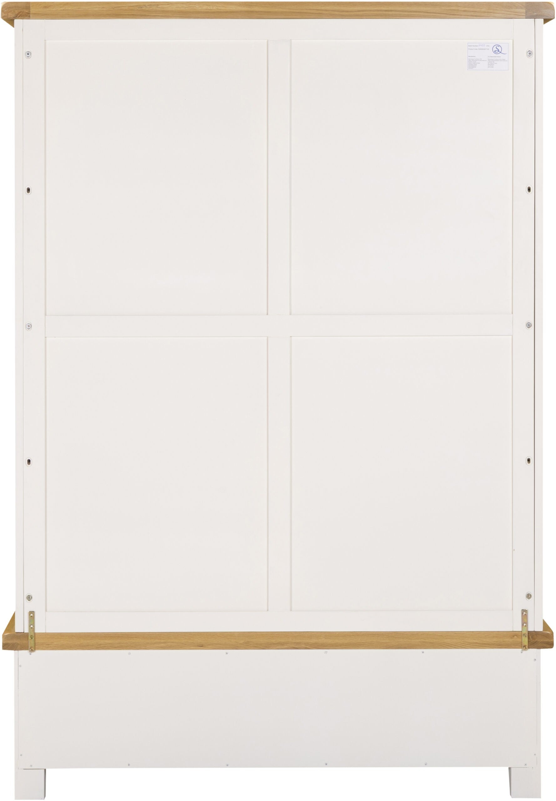 Windsor 3 Door 2 Drawer Wardrobe – Ivory/Oak (WBF)