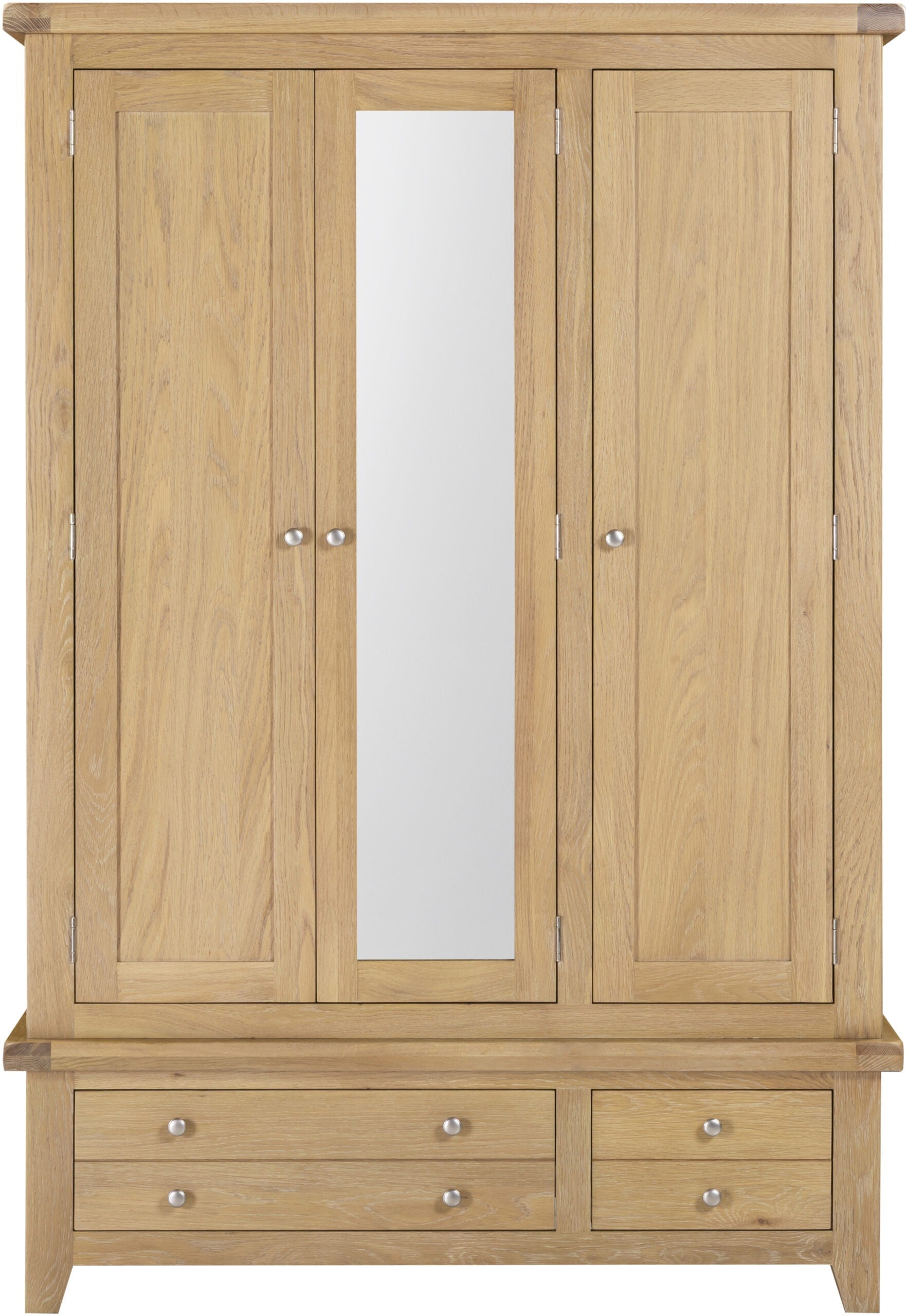 Windsor 3 Door 2 Drawer Wardrobe – Oak (WBF)