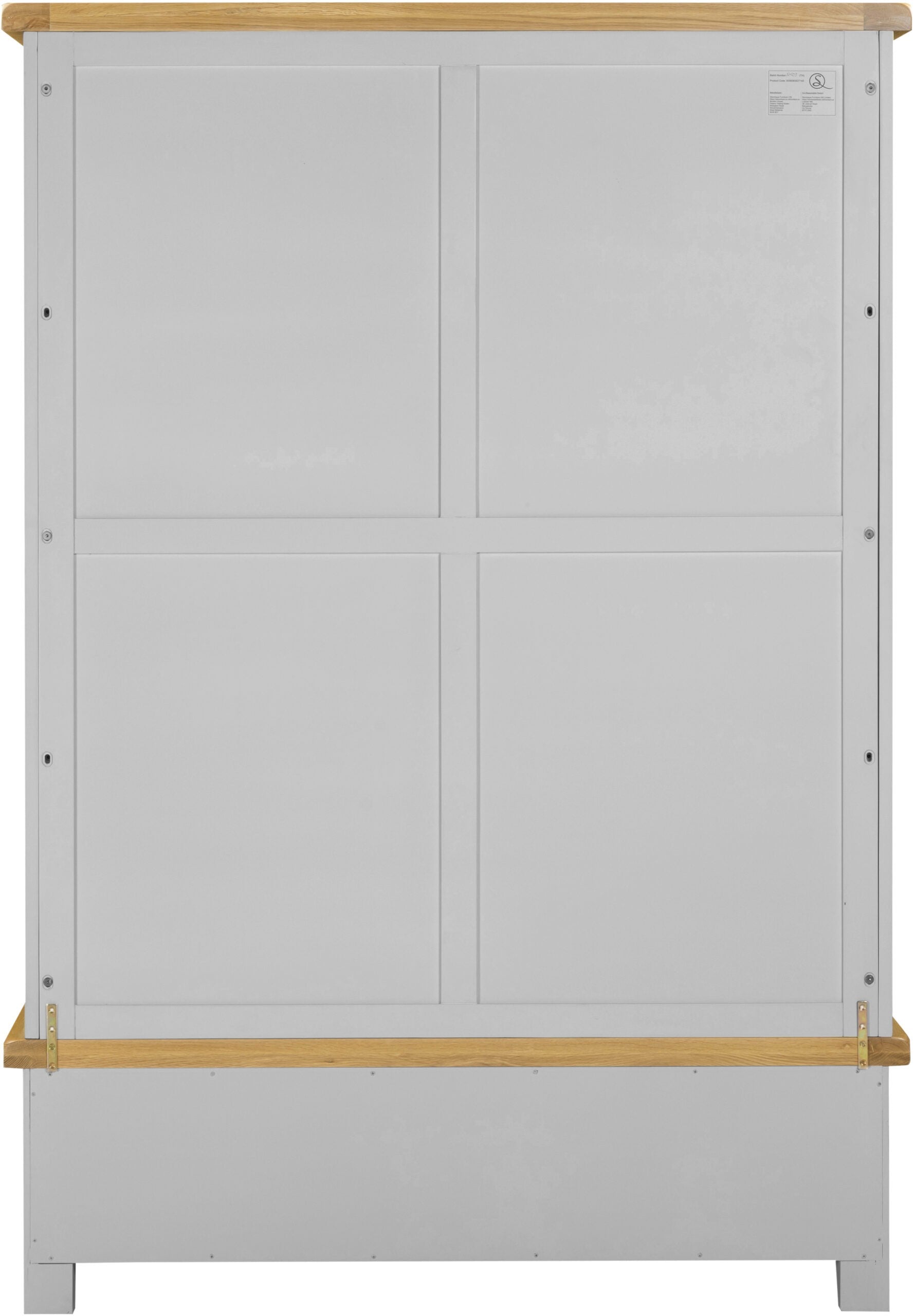 Windsor 3 Door 2 Drawer Wardrobe – Pebble Grey/Oak (WBF)