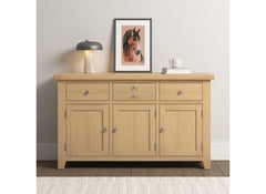 WINDSOR 3 DOOR 3 DRAWER SIDEBOARD - NATURAL OAK (WBF)