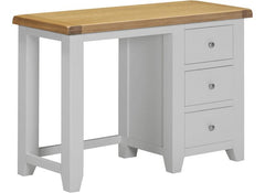 WINDSOR THREE DRAWER Dressing Table - PEBBLE/OAK (WBF)