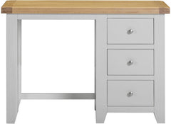 WINDSOR THREE DRAWER Dressing Table - PEBBLE/OAK (WBF)