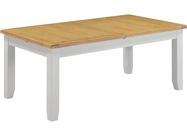 WINDSOR EXTENDING DINING TABLES - PEBBLE GREY/OAK (WBF)