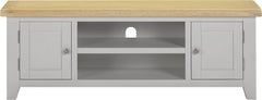 Windsor Straight TV Unit - Pebble Grey/Oak (WBF)
