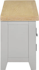 Windsor Straight TV Unit - Pebble Grey/Oak (WBF)