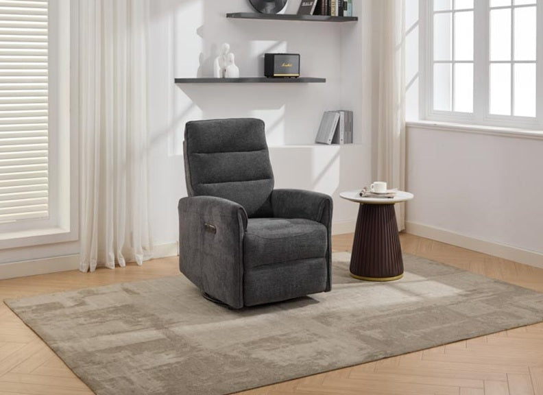 Waterville Dark Grey Armchair - 1