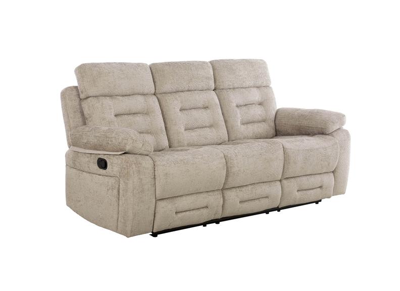 Wilbur Three Seat Sofa with Manual Recline | Fabric Upholstery | Pocket Sprung Comfort