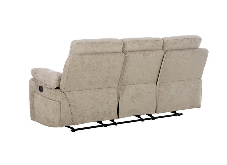 Wilbur Three Seat Sofa with Manual Recline | Fabric Upholstery | Pocket Sprung Comfort