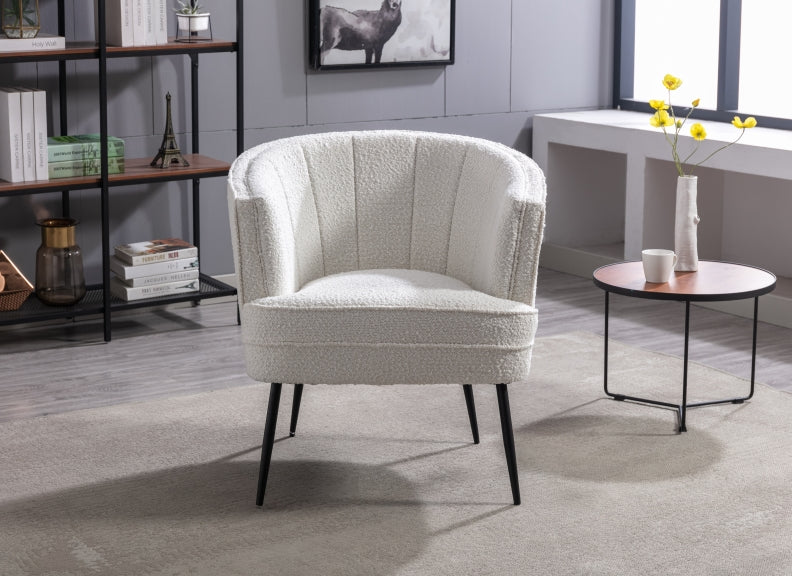 Wendy Cream Boucle Chair - front