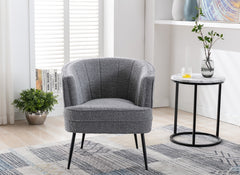 Wendy Boucle Chair - grey - 1