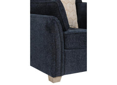 Winnie Static Three Seat Sofas – Fabric Upholstery with Bolster Cushions Included