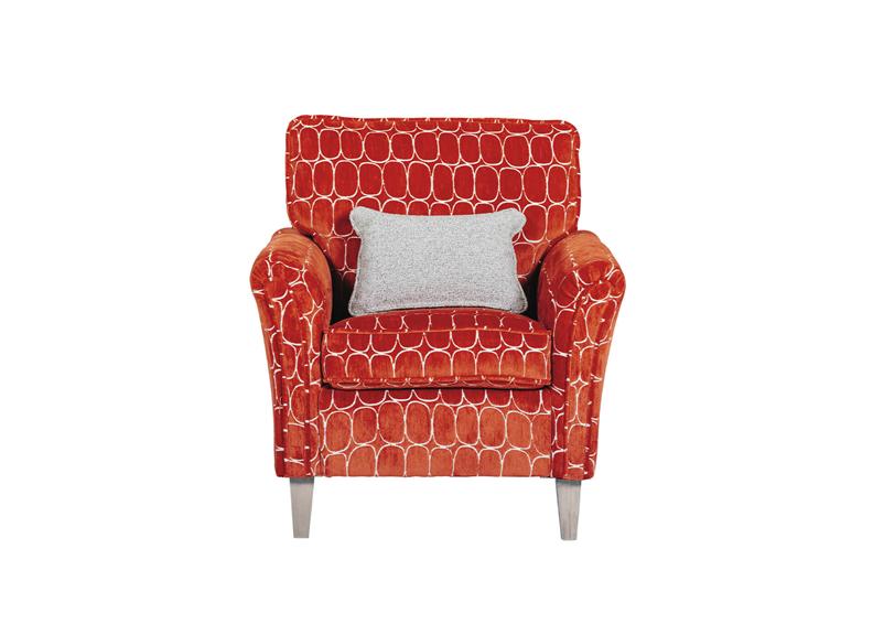 Winnie Rust accent Chair - front