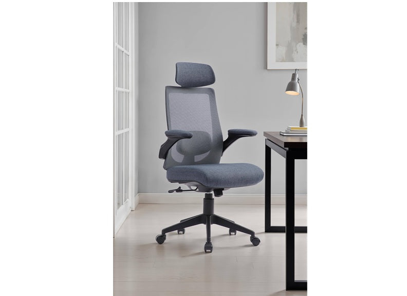 Zeke Grey Home Office Chair - room