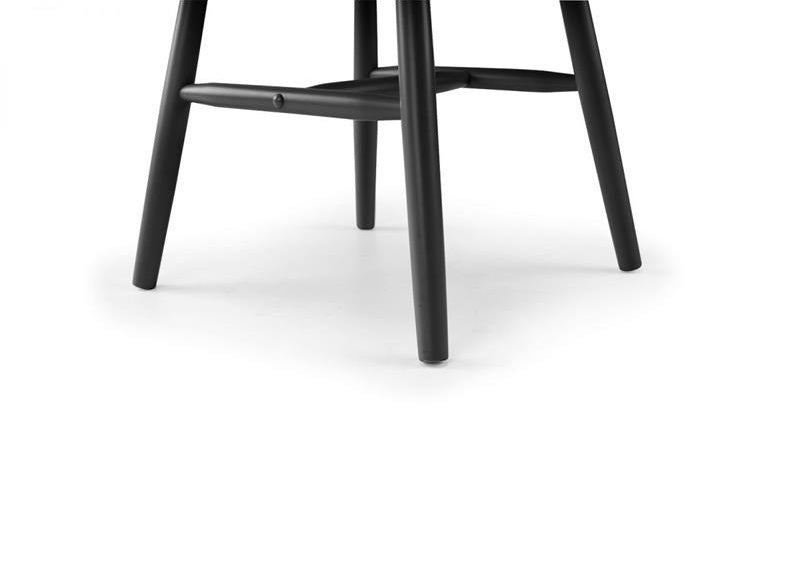 Allasio Black Spindle Chair - base