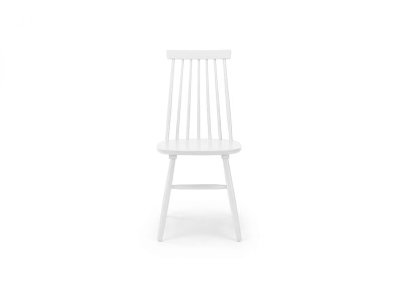 Allasio White Spindle Chair - 1