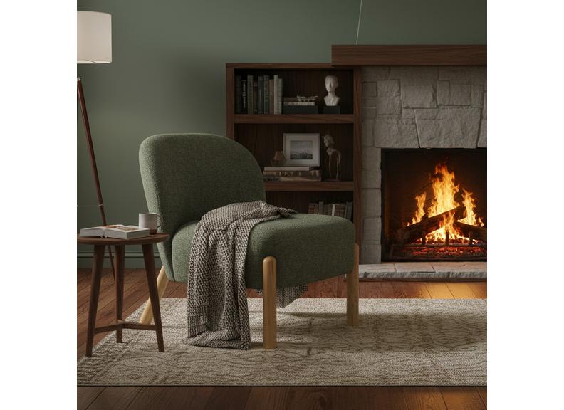 Alana Moss Green Chair - room