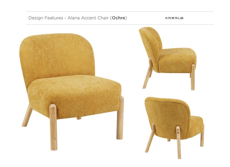 Alana Ochre Chairs