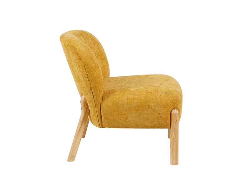 Alana Ochre Chair - side