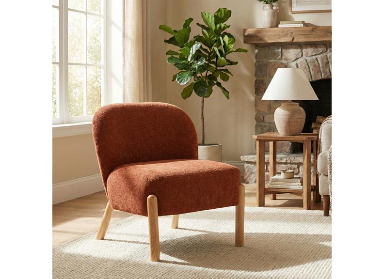 Alana Rust Chair - room
