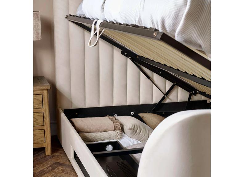 Alana Velvet TV Storage Bed (Pre-Order Only)