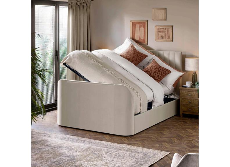 Alana Velvet TV Storage Bed (Pre-Order Only)