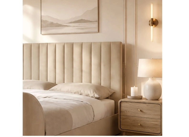 Alana Velvet TV Storage Bed (Pre-Order Only)