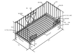 Alice Captains's Bed - dimensions