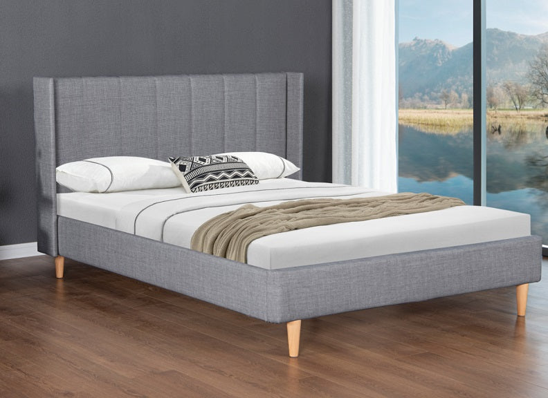 Allegra Grey Bed - room