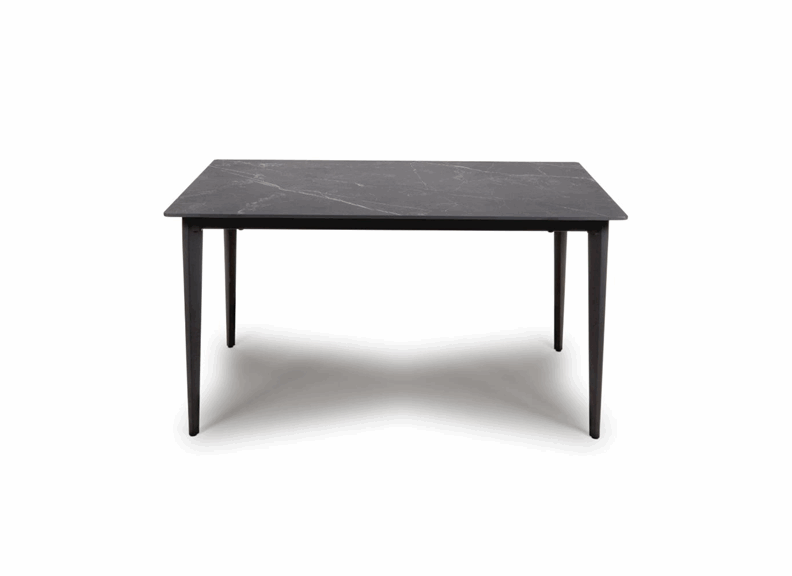 Amalfi 1.4 m Black Table - 1