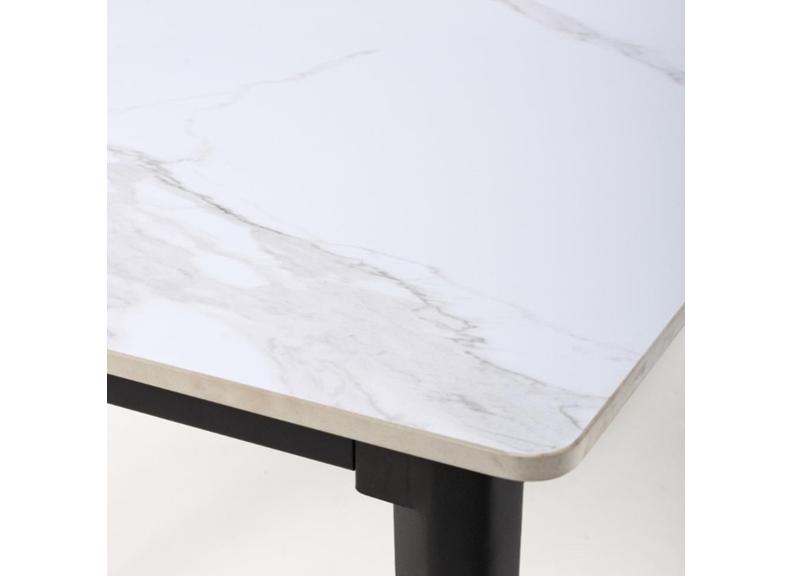 Amalfi White Table - edge