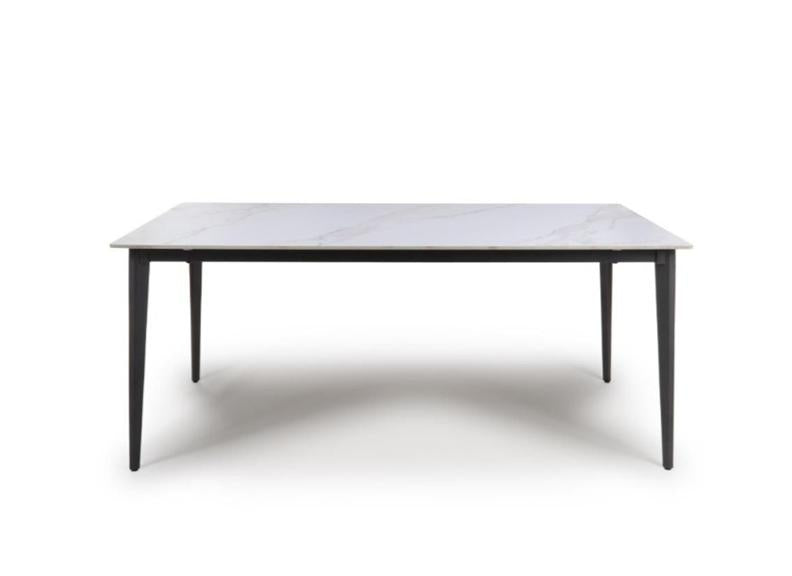 Amalfi 1.8 m White Table - edge