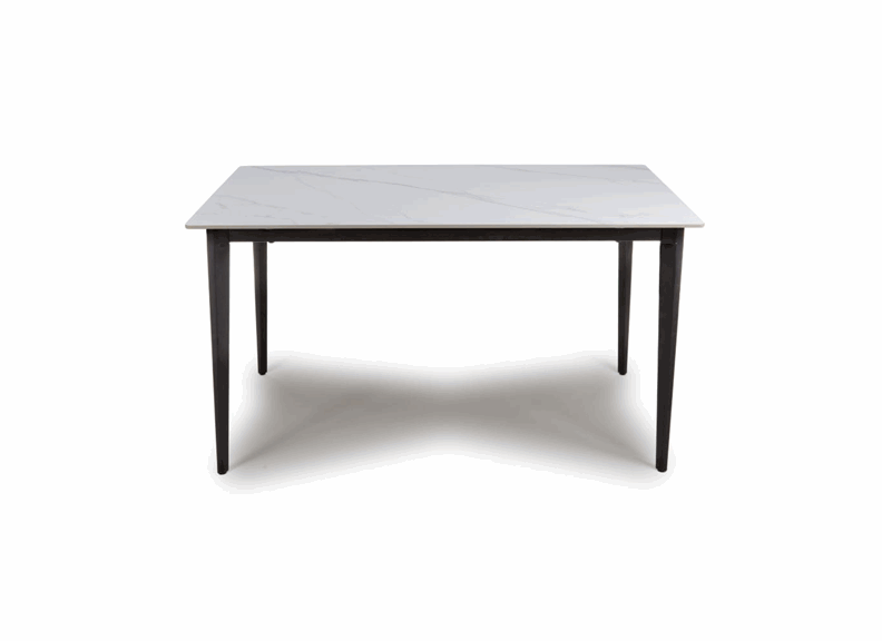 Amalfi 1.4 m White Table - front