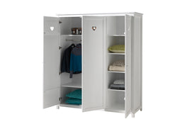 Amori Large Three Door Wardrobe - inside