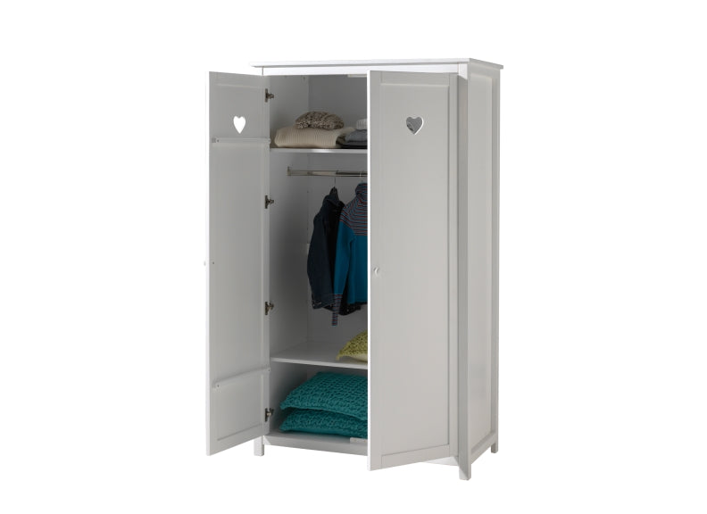 Amori Small Two Door Wardrobe - inside