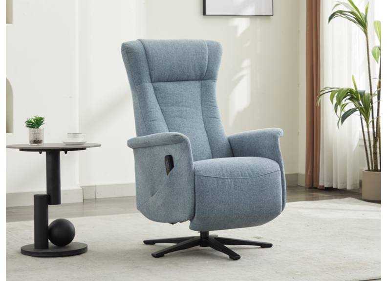 Apero Powered Ice Blue Armchair - 1