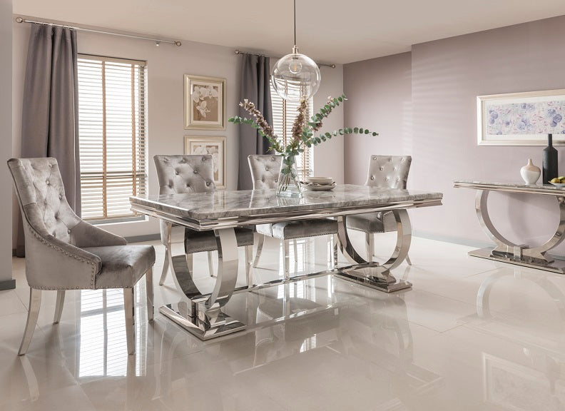 Arianna Grey Table & Belvedere Chair Room