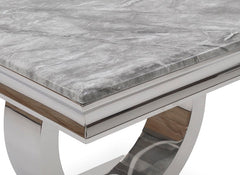 Arianna Grey Table - edge