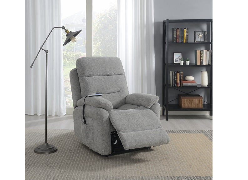 Arianna Light Grey Fabric Chair - 2