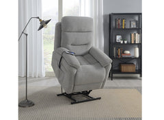 Arianna Light Grey Fabric Chair - 1