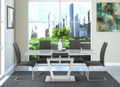 Arlington Extending Table W/Monaco PU Chairs